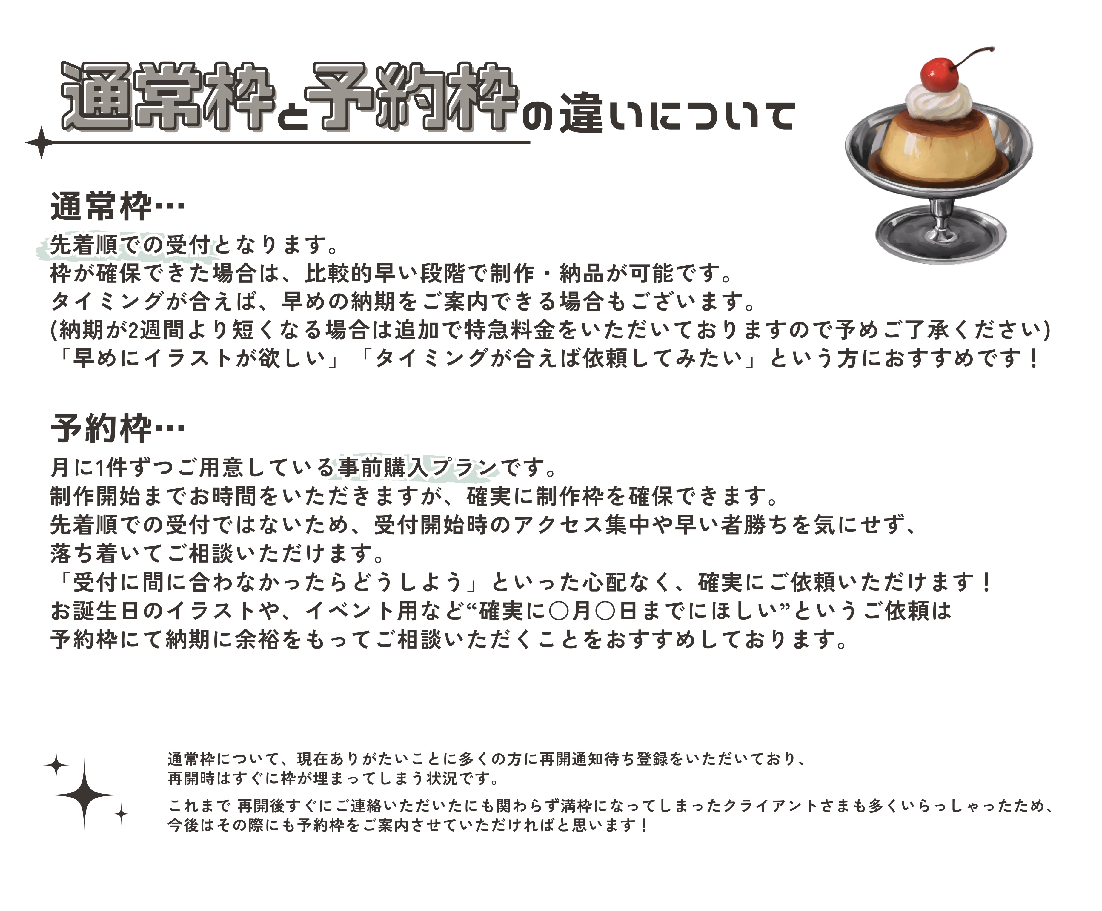 お知らせ】予約制導入・価格改定について｜mimi イラストレーター